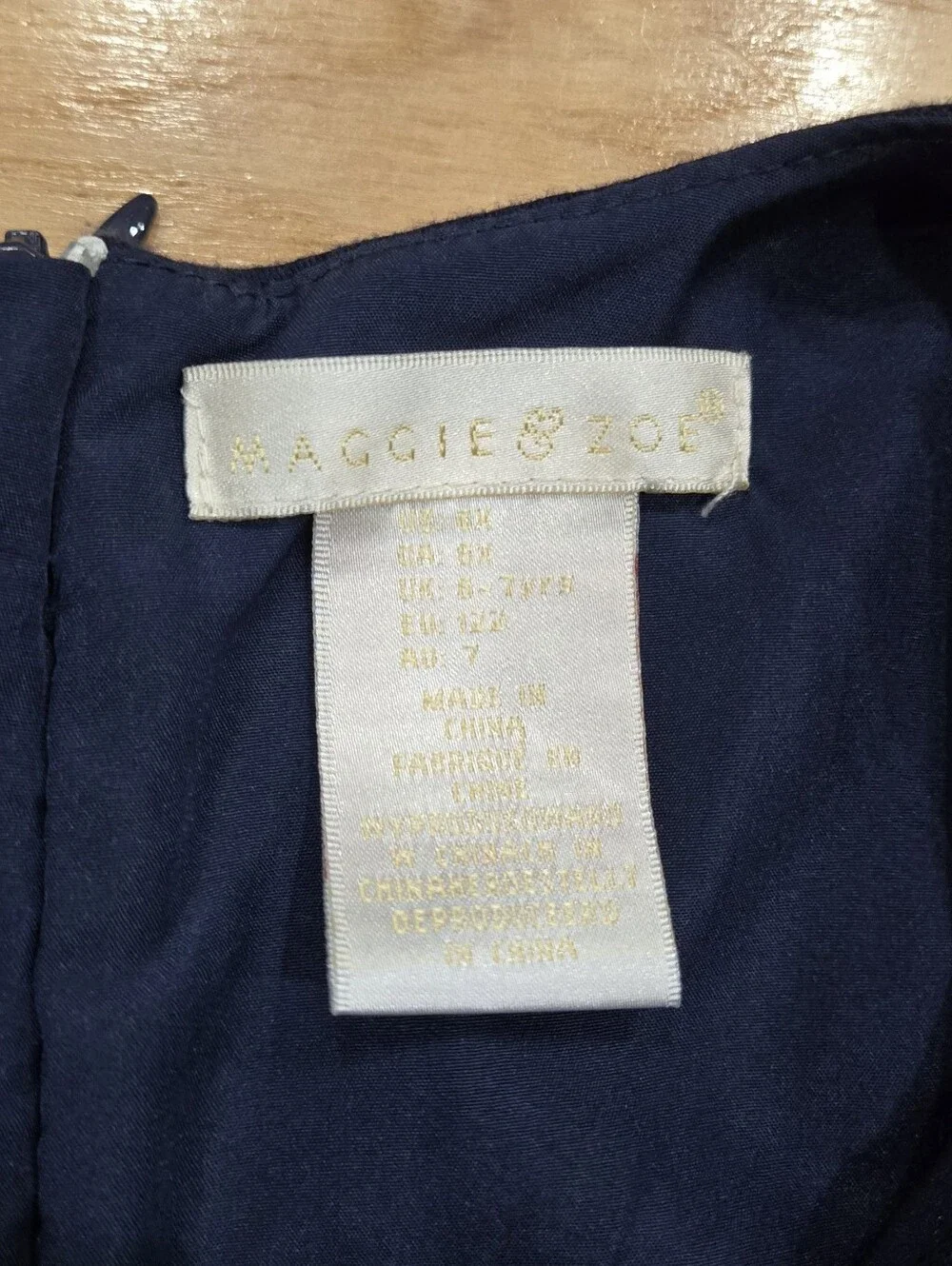 Maggie & Zoe Navy Dress Size 6X